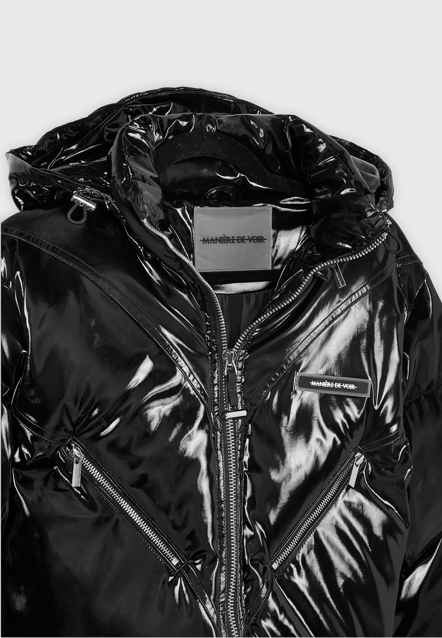 High Shine Puffer Jacket Black THE MILLI