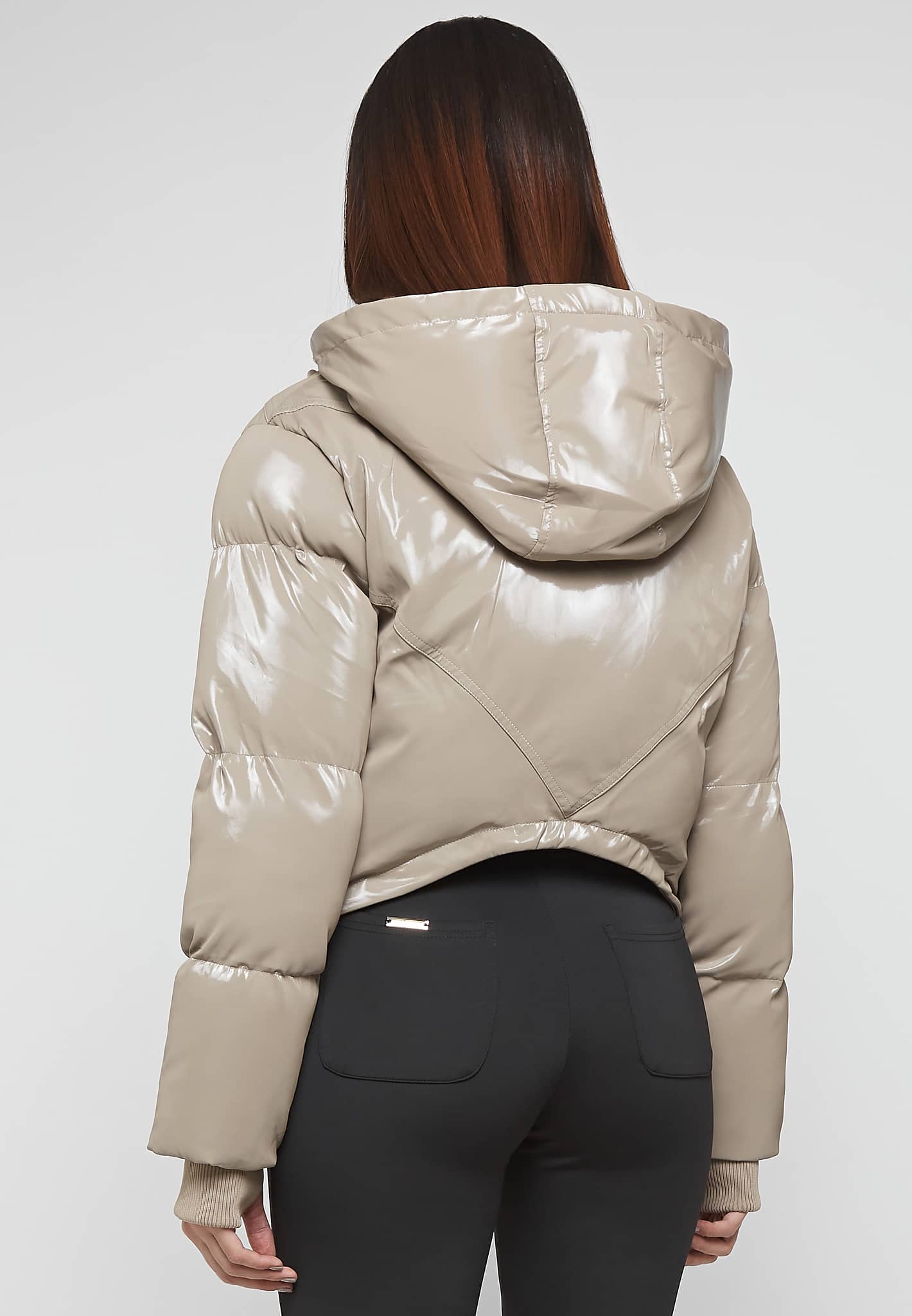 High shine shops puffer jackets